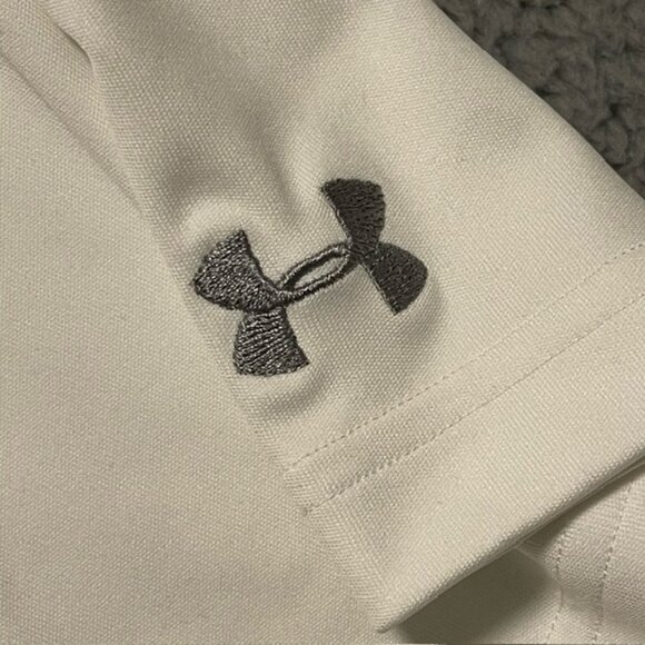 Under Armour Golf Polo Mens XL HeatGear Loose White Athletic Golf Shirt Preppy - Picture 6 of 15